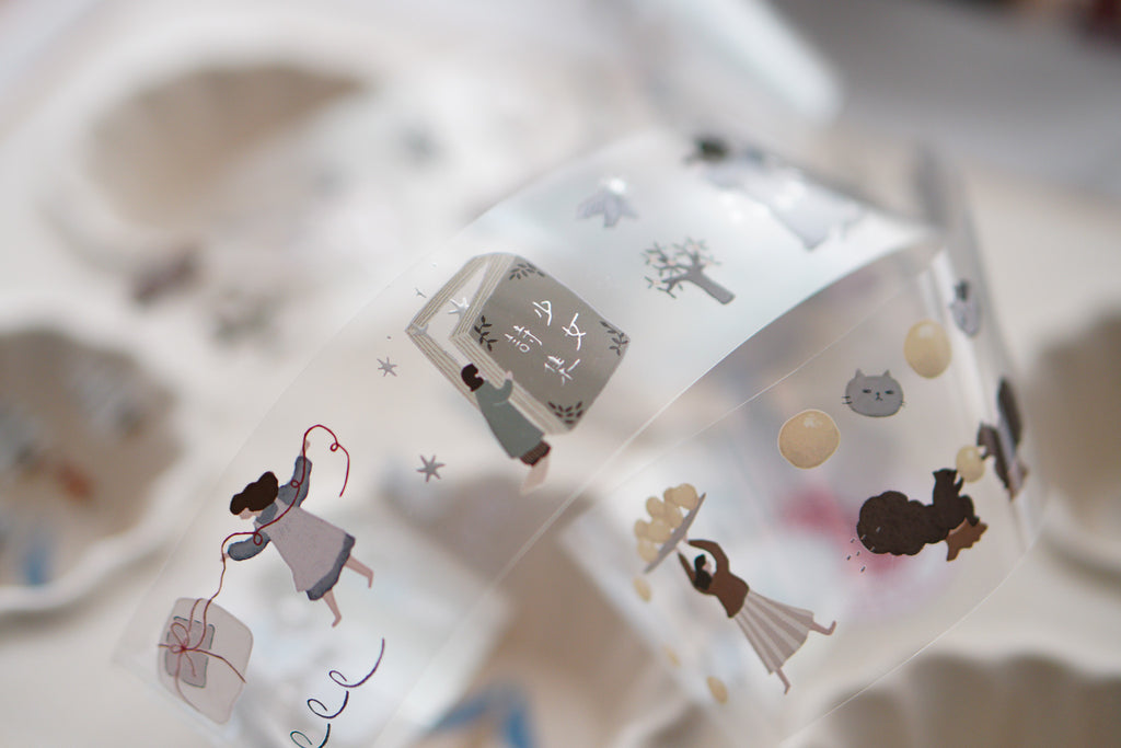 Daydream Glossy PET with Matt Silver Foil 少女詩集 亮面PET膠帶 燙霧銀
