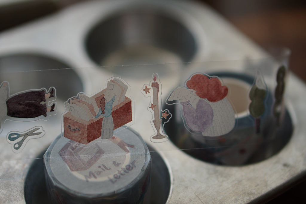 Mail & Letter PET tape with Kiss-cut 亮面ＰＥＴ割型