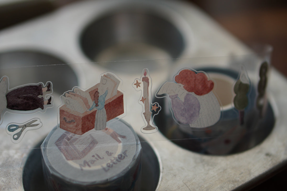 Mail & Letter PET tape with Kiss-cut 亮面ＰＥＴ割型
