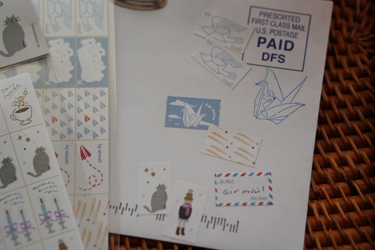 Airmail Label Sticker Sheet 標籤貼紙