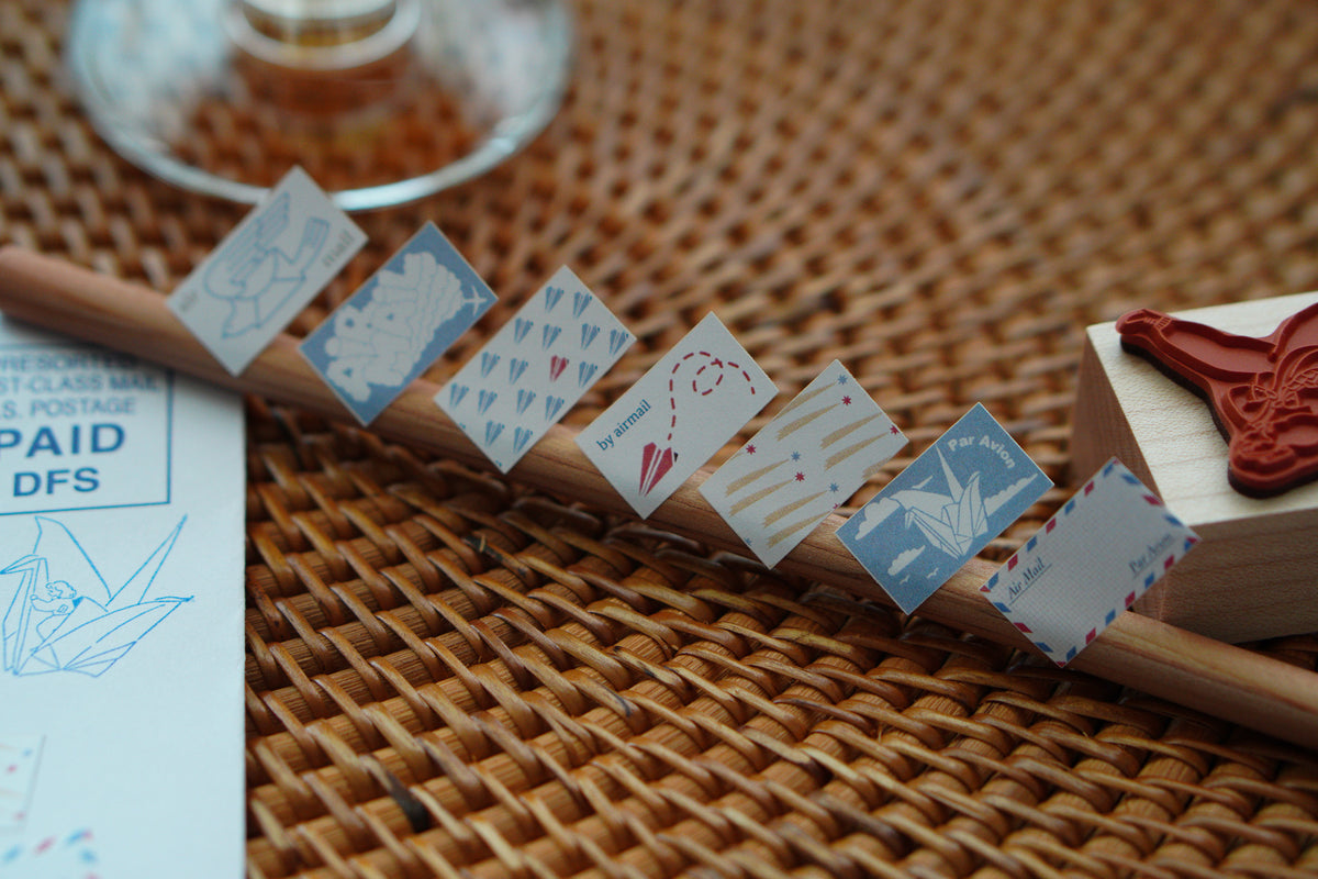 Airmail Label Sticker Sheet 標籤貼紙