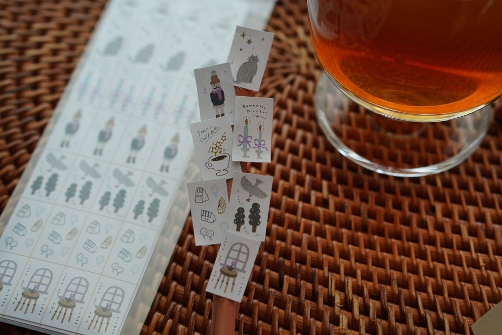 Slow Days Label Sticker Sheet 標籤貼紙