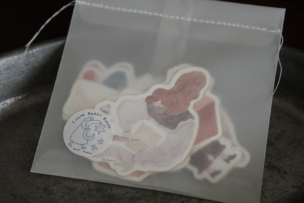 Die-cut card Mail & Letter (White) with Matte Gold Foil 燙霧金小卡