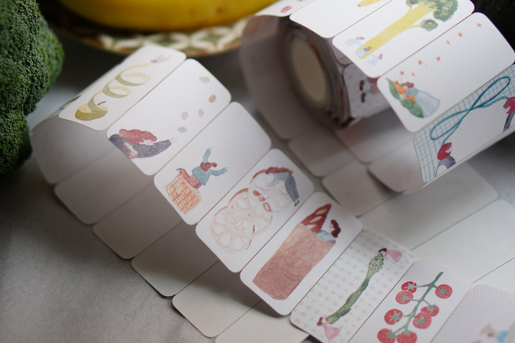 Farmer's market Memo Roll 貼紙捲