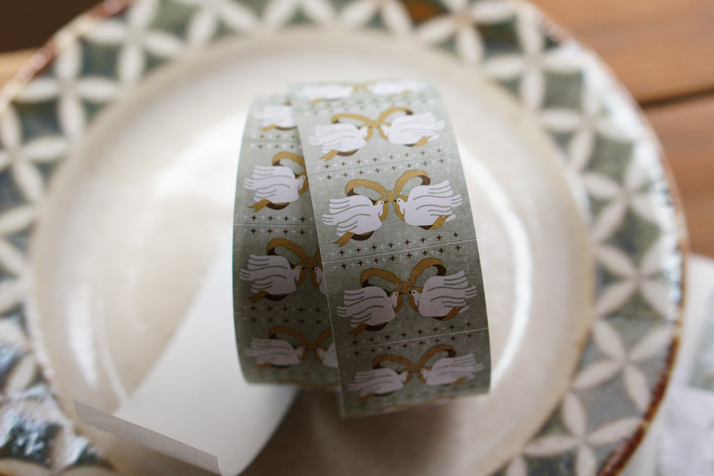 Ribbon Birds Label Sticker 標籤貼