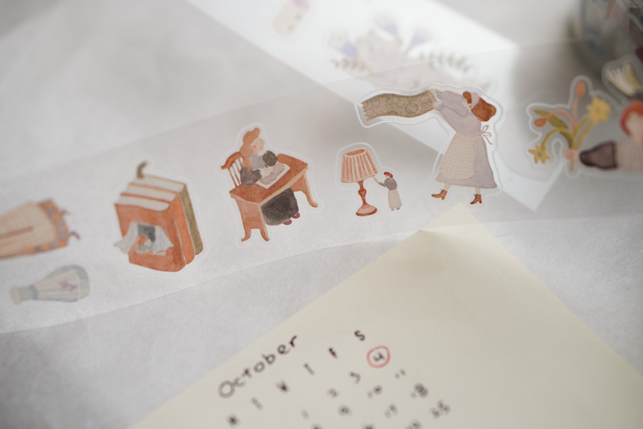 On the Desk Glossy PET with Kiss-cute 亮面PET膠帶 割型 紙膠帶