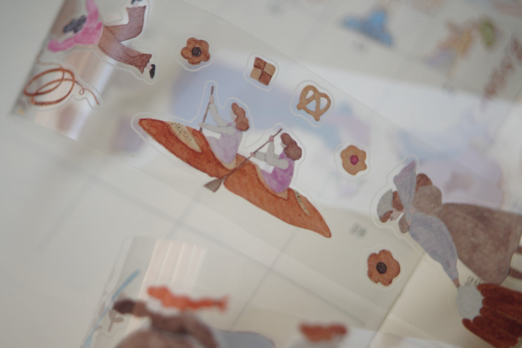 Sweet O'clock PET tape with Die-cut 亮面ＰＥＴ割型