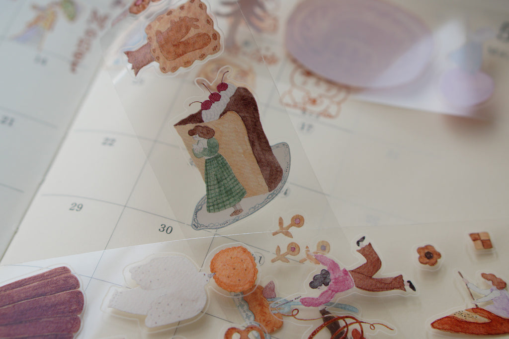 Sweet O'clock PET tape with Die-cut 亮面ＰＥＴ割型