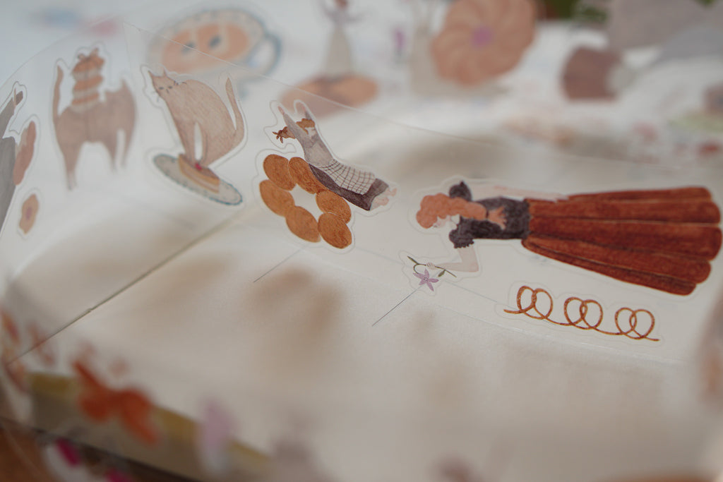 Sweet O'clock PET tape with Die-cut 亮面ＰＥＴ割型