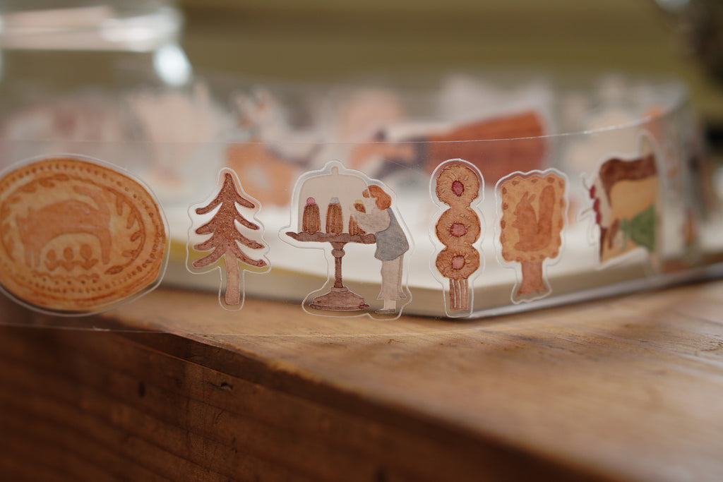 Sweet O'clock PET tape with Die-cut 亮面ＰＥＴ割型