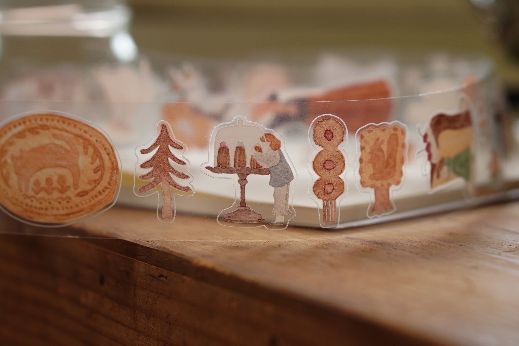 Sweet O'clock PET tape with Die-cut 亮面ＰＥＴ割型