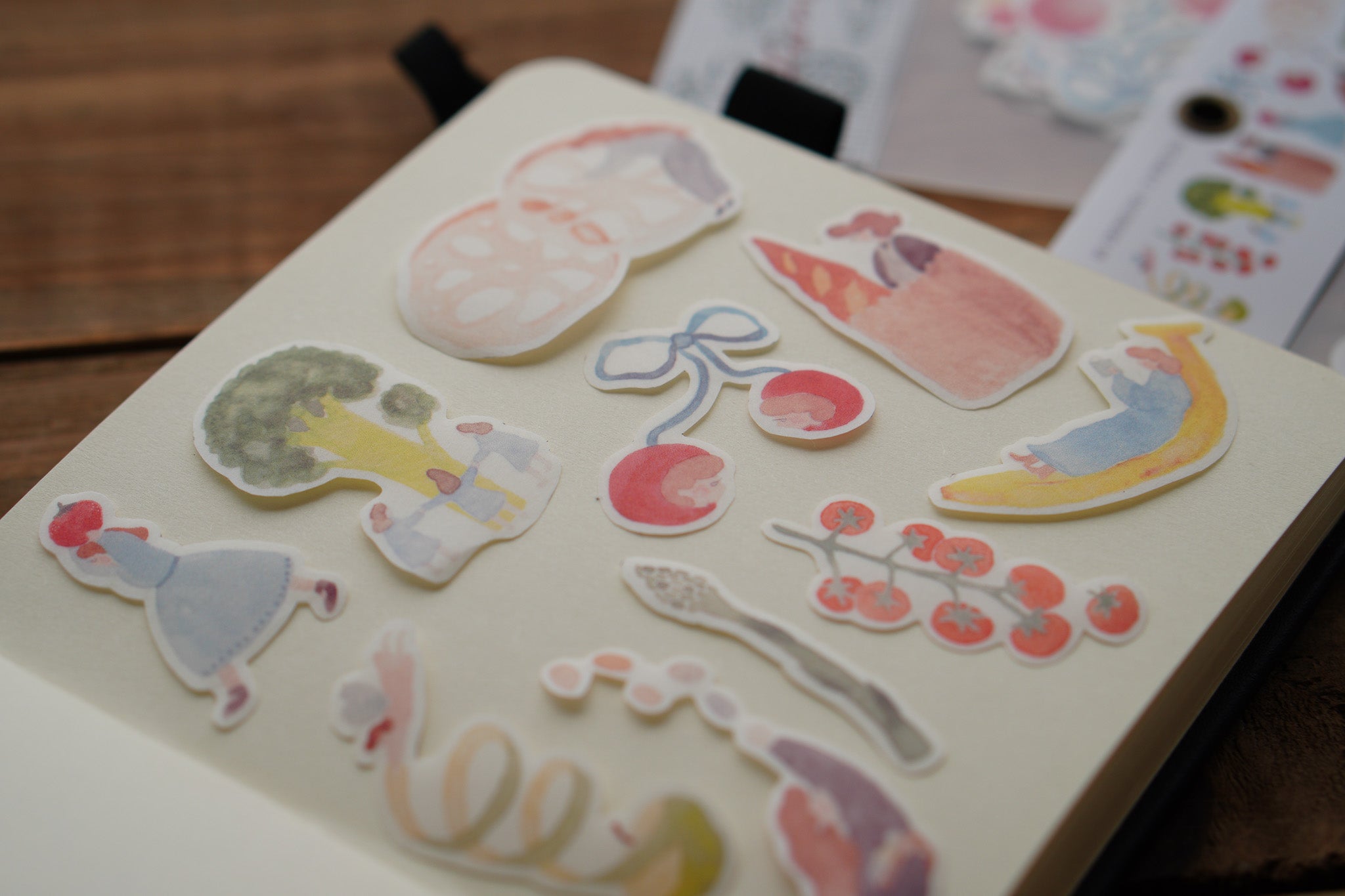 Farmer's Market Washi Paper Die-cut Sticker Pack 和紙貼紙包