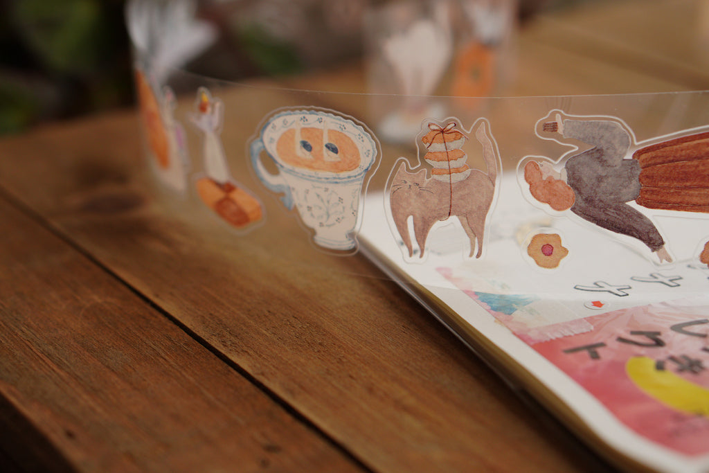 Sweet O'clock PET tape with Die-cut 亮面ＰＥＴ割型