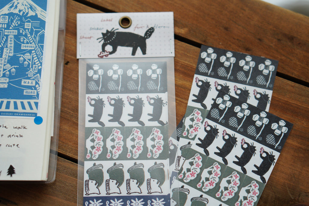 Fur & Flora Label Sticker Sheet 標籤貼紙