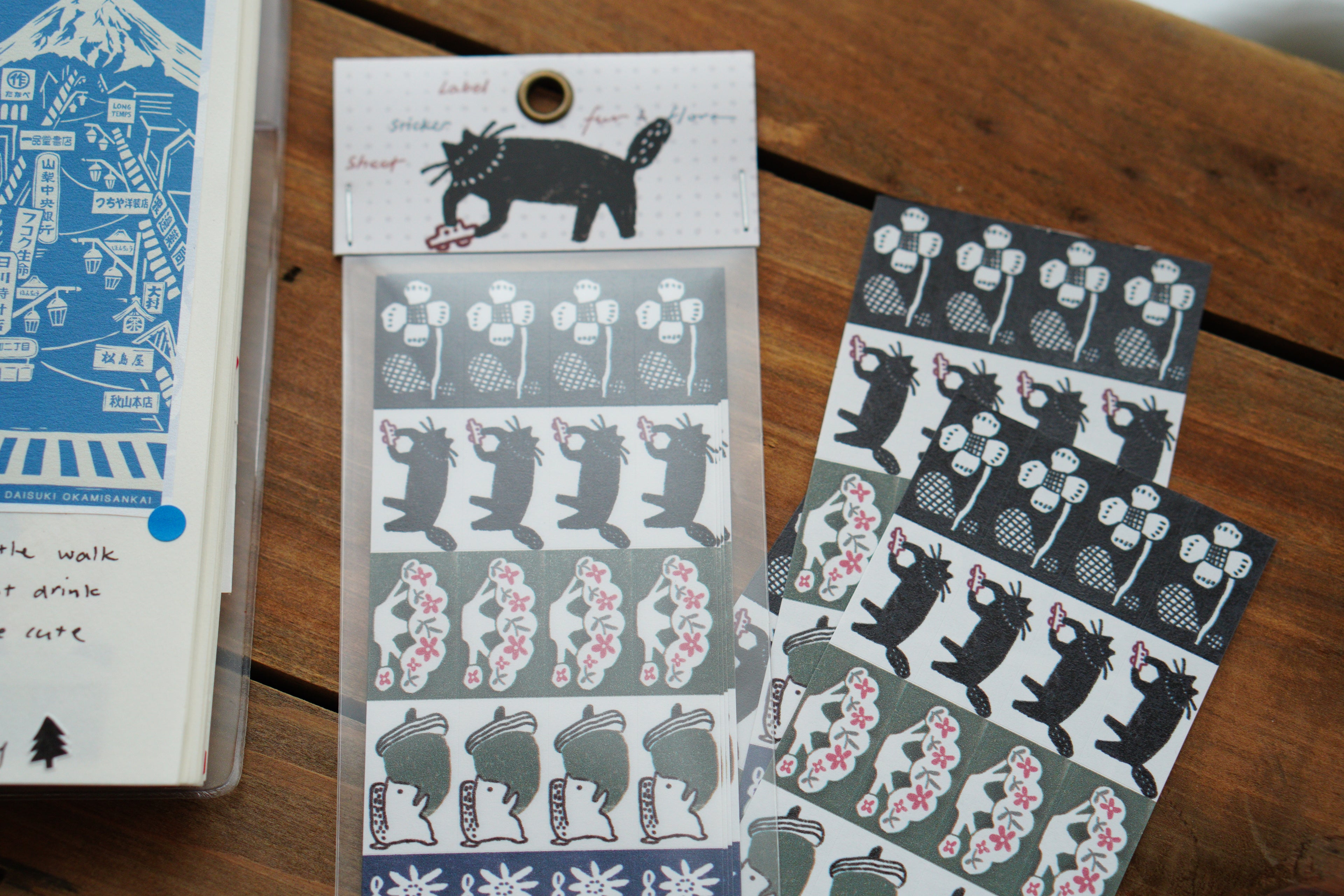Fur & Flora Label Sticker Sheet 標籤貼紙