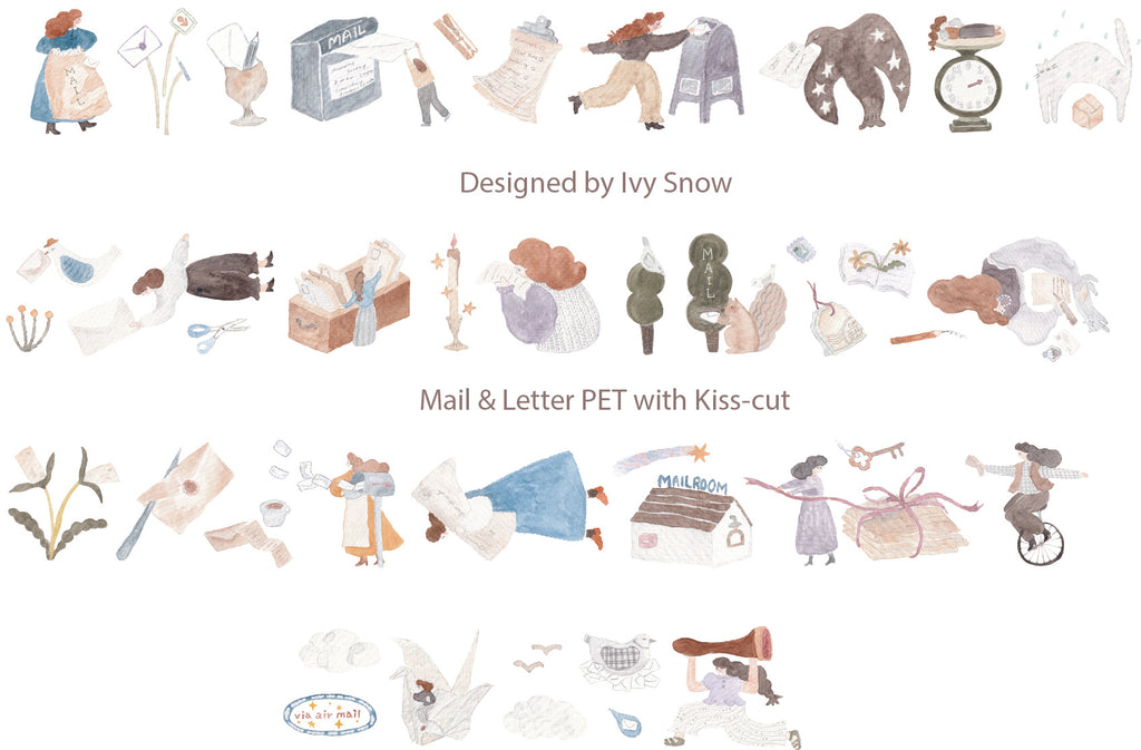 Mail & Letter PET tape with Kiss-cut 亮面ＰＥＴ割型