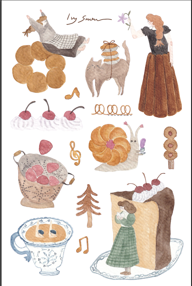 Sweet O'clock A Transfer Sticker 轉印貼
