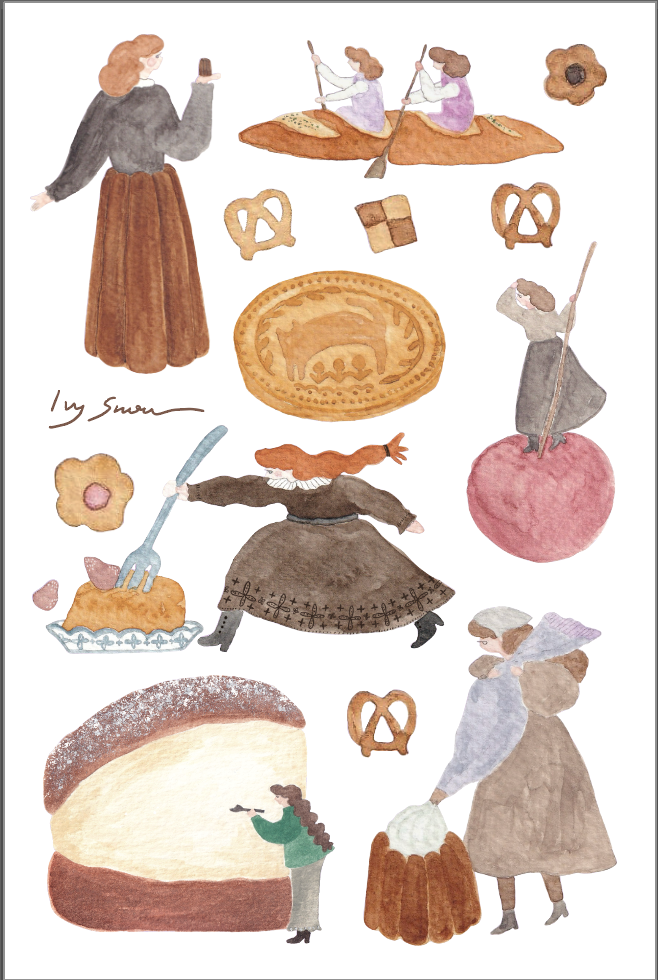 Sweet O'clock B Transfer Sticker 轉印貼 (Copy)