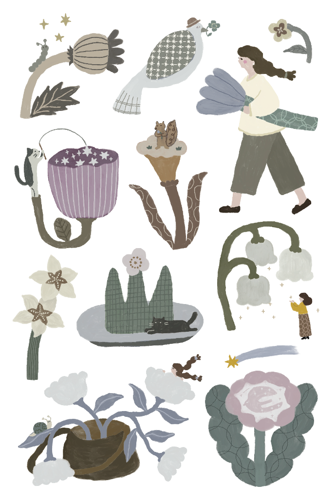 Dancing in the Forest Transfer Sticker 轉印貼