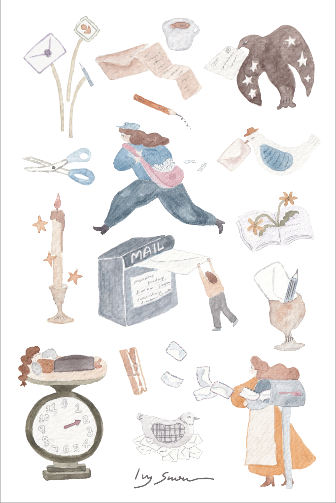 Mail & Letter Transfer Sticker A 轉印貼