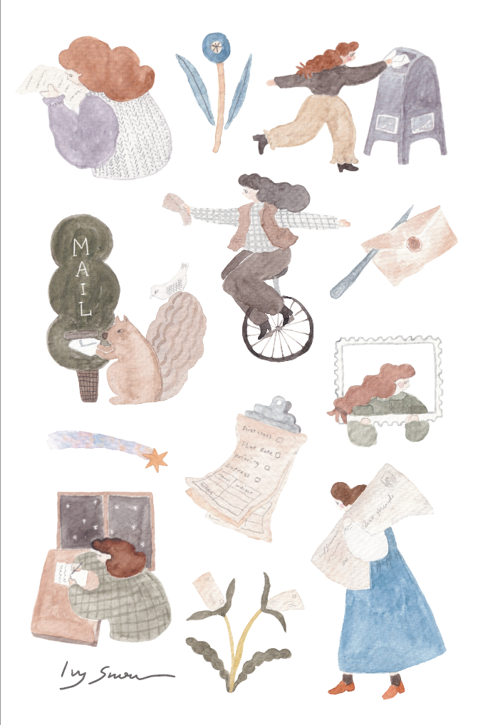 Mail & Letter Transfer Sticker B 轉印貼